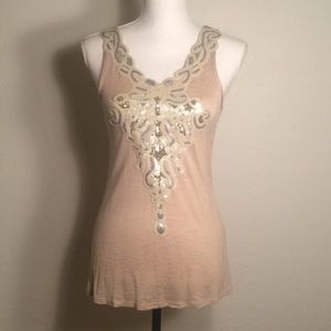 Charlotte Russe sequin embroidered top